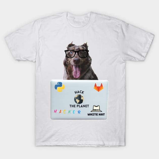 Hacker Dog T-Shirt by leo-jess